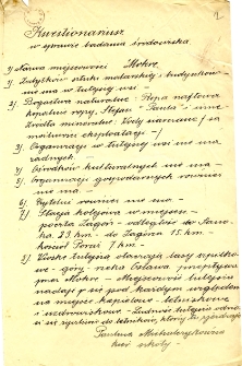 Kwestionariusze z badania środowiska : Mokre