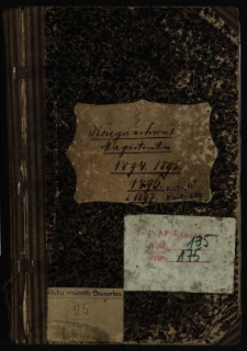 Księga uchwał Magistratu 1894, 1895, 1896 i 1897
