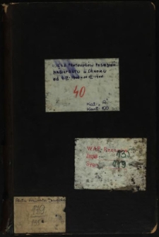Księga protokoł&oacute;w posiedzeń Magistratu w Sanoku od 4 IV 1900-10.12.1900