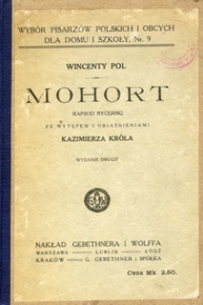 Mohort: rapsod rycerski