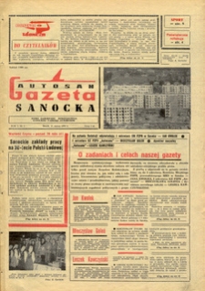 Gazeta Sanocka "Autosan", 1974, nr 1
