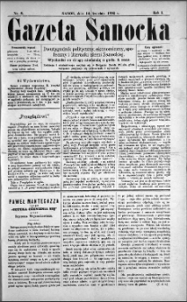 Gazeta Sanocka, 1895, nr 8