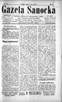 Gazeta Sanocka, 1895, nr 15