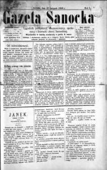 Gazeta Sanocka, 1895, nr 33
