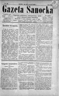 Gazeta Sanocka, 1896, nr 43