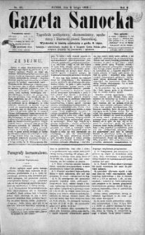 Gazeta Sanocka, 1896, nr 45