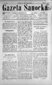 Gazeta Sanocka, 1896, nr 47
