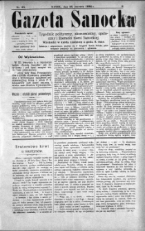 Gazeta Sanocka, 1896, nr 65