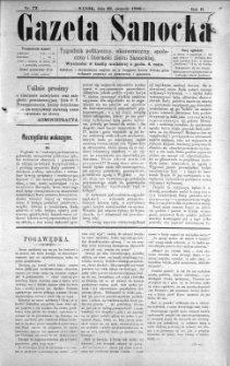 Gazeta Sanocka, 1896, nr 73