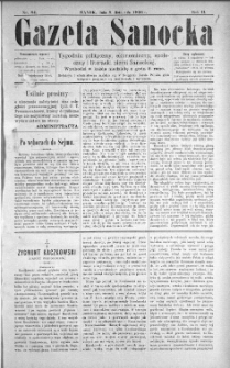 Gazeta Sanocka, 1896, nr 84