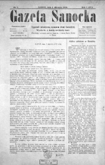 Gazeta Sanocka, 1904, nr 1