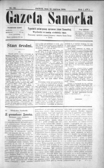 Gazeta Sanocka, 1904, nr 24