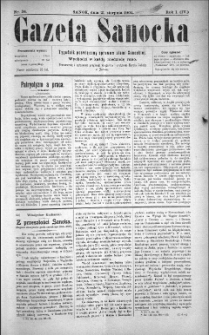 Gazeta Sanocka, 1904, nr 34