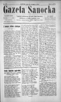 Gazeta Sanocka, 1904, nr 38
