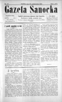 Gazeta Sanocka, 1904, nr 43