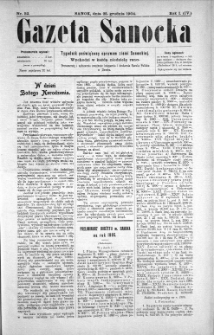 Gazeta Sanocka, 1904, nr 52