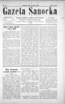 Gazeta Sanocka, 1905, nr 71