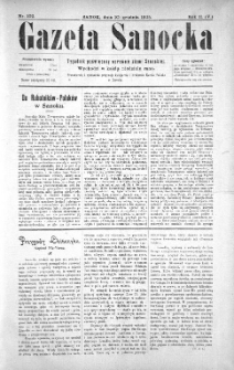 Gazeta Sanocka, 1905, nr 102