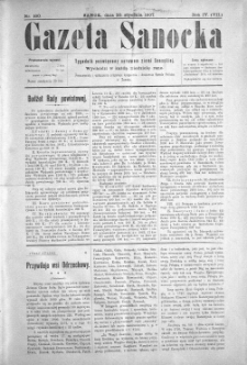 Gazeta Sanocka, 1907, nr 160