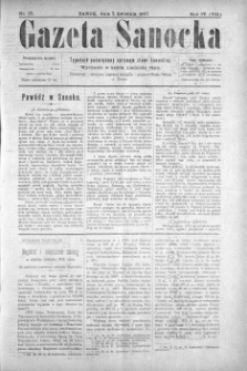 Gazeta Sanocka, 1907, nr 171