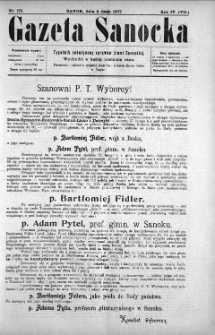 Gazeta Sanocka, 1907, nr 175