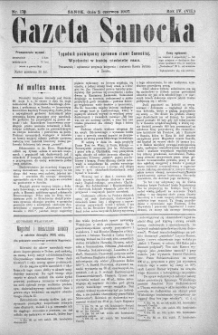 Gazeta Sanocka, 1907, nr 179