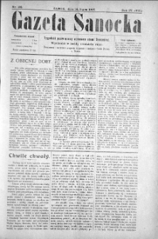 Gazeta Sanocka, 1907, nr 185
