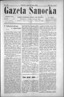 Gazeta Sanocka, 1907, nr 187