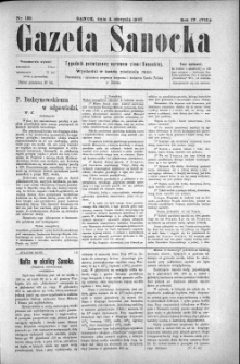 Gazeta Sanocka, 1907, nr 188