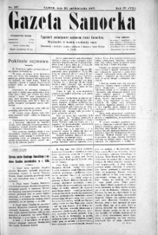Gazeta Sanocka, 1907, nr 197
