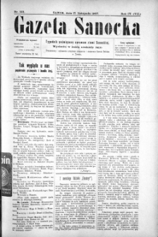 Gazeta Sanocka, 1907, nr 201