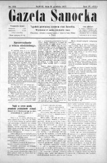 Gazeta Sanocka, 1907, nr 205