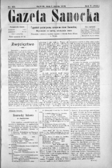 Gazeta Sanocka, 1908, nr 215