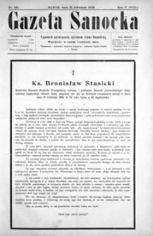 Gazeta Sanocka, 1908, nr 221