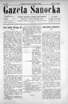 Gazeta Sanocka, 1908, nr 231