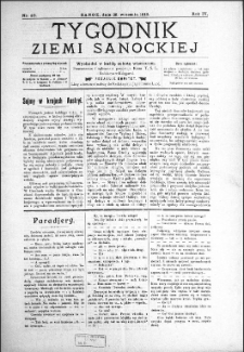 Tygodnik Ziemi Sanockiej, 1913, nr 40