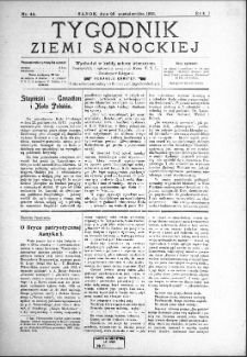 Tygodnik Ziemi Sanockiej, 1913, nr 44