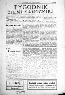Tygodnik Ziemi Sanockiej, 1914, nr 7