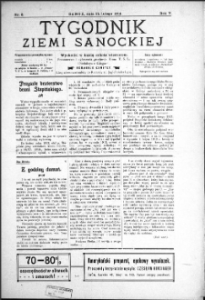 Tygodnik Ziemi Sanockiej, 1914, nr 8