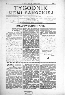 Tygodnik Ziemi Sanockiej, 1914, nr 16