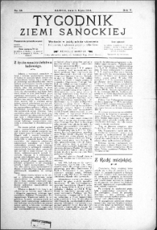 Tygodnik Ziemi Sanockiej, 1914, nr 28