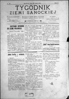 Tygodnik Ziemi Sanockiej, 1914, nr 31