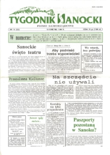 Tygodnik Sanocki, 1996, nr 16
