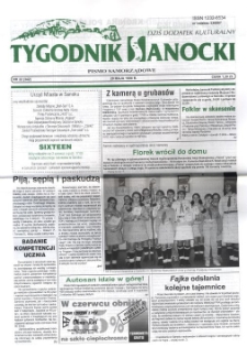 Tygodnik Sanocki, 1998, nr 22