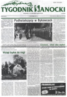 Tygodnik Sanocki, 2001, nr 36