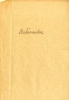 Kwestionariusze z badania środowiska : Bałucianka