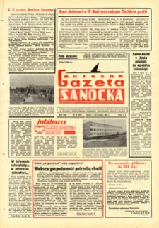 Gazeta Sanocka "Autosan", 1981, nr 22
