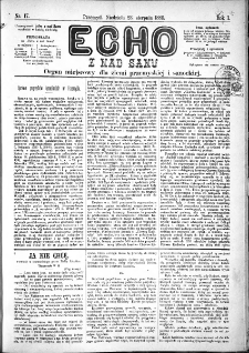 Echo z nad Sanu, 1885, nr 17