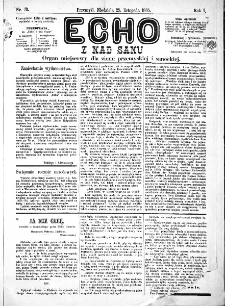 Echo z nad Sanu, 1885, nr 31