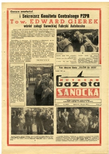 Gazeta Sanocka "Autosan", 1978, nr 14